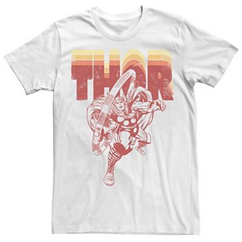 Men's Marvel Avengers Thor Retro Name Stack Portrait Sweatshirt