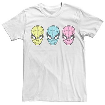 Men's Spiderman Vintage Pop Faces Graphic Tee