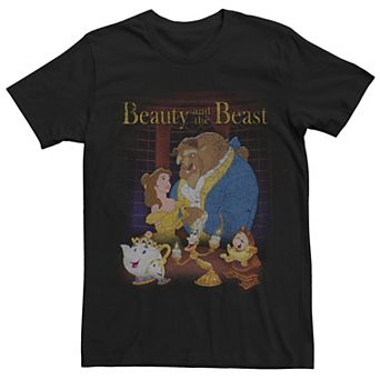 Men's Disney's Beauty And The Beast Distressed Poster Tee