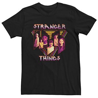 Men's Stranger Things 80s Style Art Crew Tee