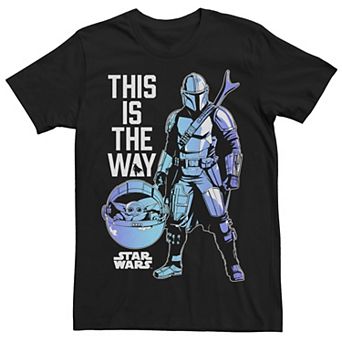 Men's The Mandalorian Grogu And Din Djarin Tee