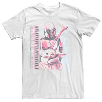 Men's The Mandalorian Baby Yoda And Djarin Tee