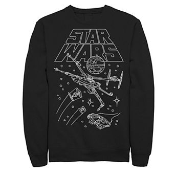 Men's Star Wars Spaceships Draws Sweatshirt