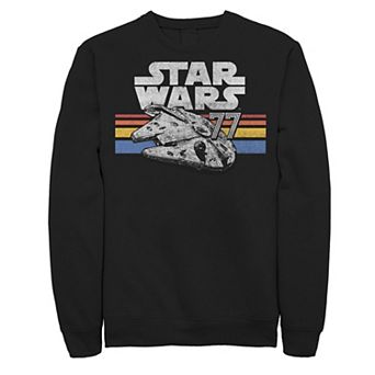 Men's Star Wars Falcon 77 Retro Stripes Sweatshirt
