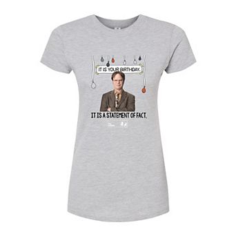 Juniors' The Office Birthday Fitted Tee