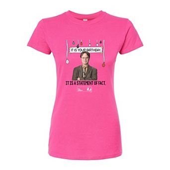 Juniors' The Office Birthday Fitted Tee