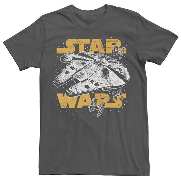 Men's Star Wars Millennium Falcon Tie Fighter Tee