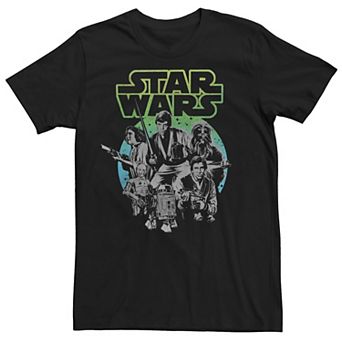 Men's Star Wars Characters Distressed Tee