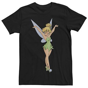 Disney's Peter Pan Tinker Bell Men's Arms Up Profile Dance Tee