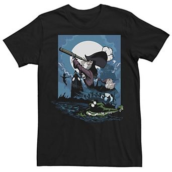 Disney's Peter Pan Men's London Clock And Villains Tee