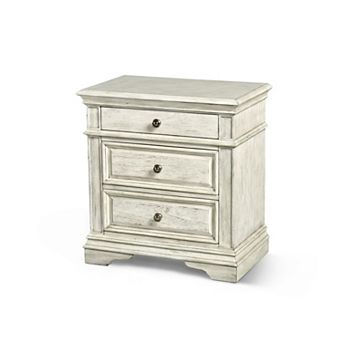 Steve Silver Co. Highland Park Charging Station 3-Drawer Nightstand Table