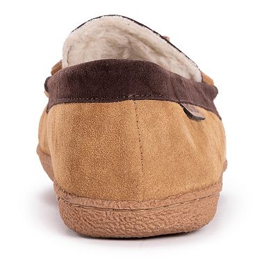 MUK LUKS Talan Men's Leather Moccasin Slippers