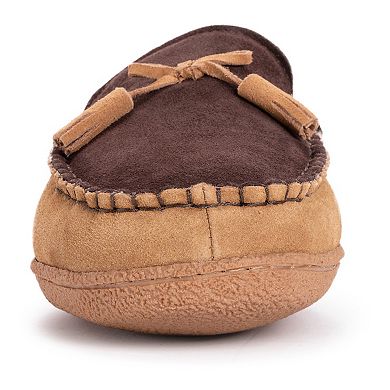 MUK LUKS Talan Men's Leather Moccasin Slippers