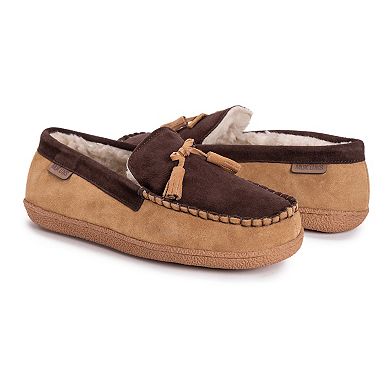 MUK LUKS Talan Men's Leather Moccasin Slippers