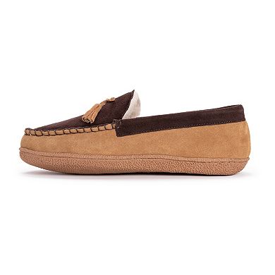 MUK LUKS Talan Men's Leather Moccasin Slippers