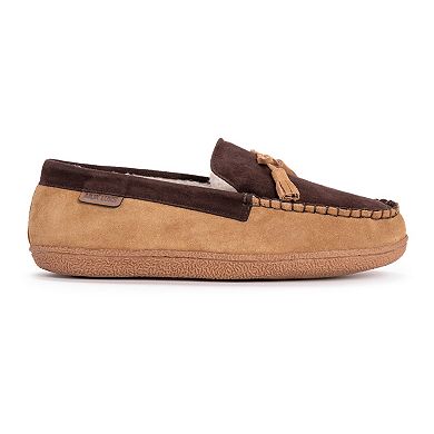 MUK LUKS Talan Men's Leather Moccasin Slippers