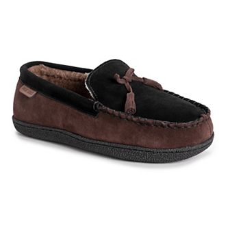 MUK LUKS Talan Men's Leather Moccasin Slippers