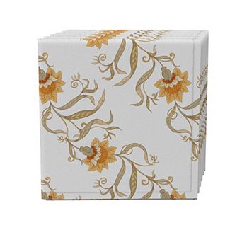 Napkin Set of 4, 100% Cotton, 20x20", Floral 127