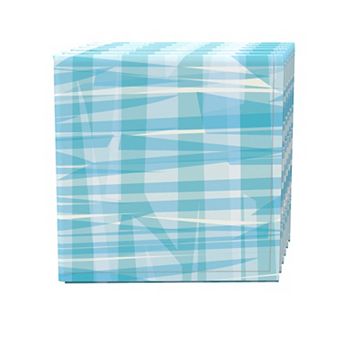 Napkin Set of 4, 100% Cotton, 20x20", Contemporary Ocean