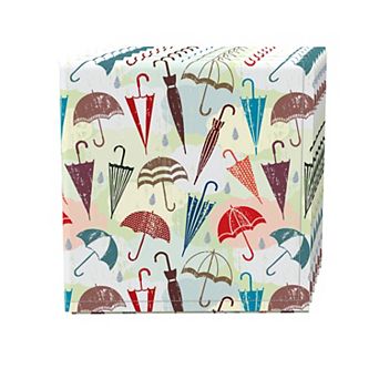 Napkin Set of 4, 100% Cotton, 20x20", Calling for Rain