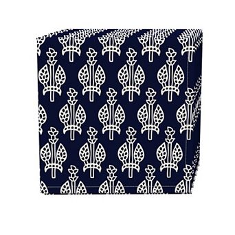 Napkin Set of 4, 100% Cotton, 20x20", Ethnic Floral Design