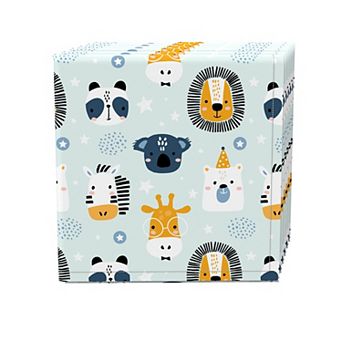 Napkin Set of 4, 100% Cotton, 20x20", Animal Faces