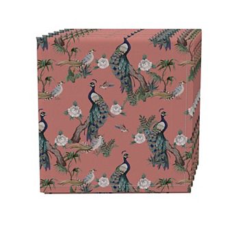Napkin Set of 4, 100% Cotton, 20x20", Floral 183
