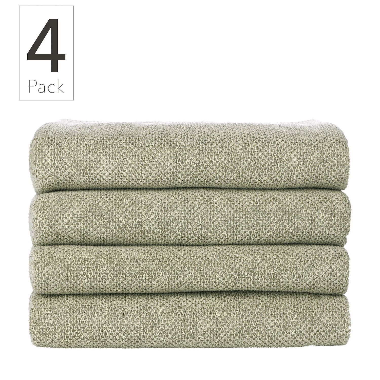 Nate Home By Nate Berkus Cotton Textured Weave 4 Piece Bath Towels Set   6216911 ALT2