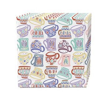 Napkin Set of 4, 100% Cotton, 20x20", Abstract Mugs