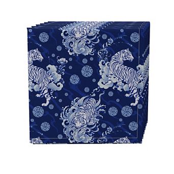 Napkin Set of 4, 100% Cotton, 20x20", Floral 181