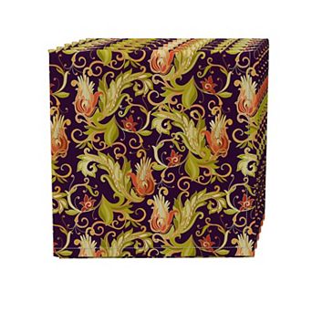 Napkin Set of 4, 100% Cotton, 20x20", Floral 31