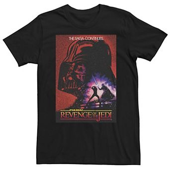 Bit & Tall Star Wars Return of the Jedi The Saga Continues Poster Tee