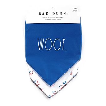 Rae Dunn Woof & Paws Flag Dog Bandanna