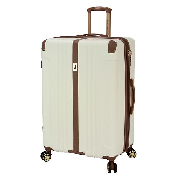 London Fog Northbridge Expandable Spinner Luggage - White (20 CARRYON)
