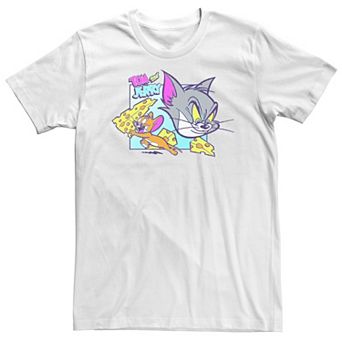 Big & Tall Tom And Jerry Cartoon Cheese Chase Tee