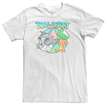 Big & Tall Tom And Jerry Cartoon Mallet Whack Tee