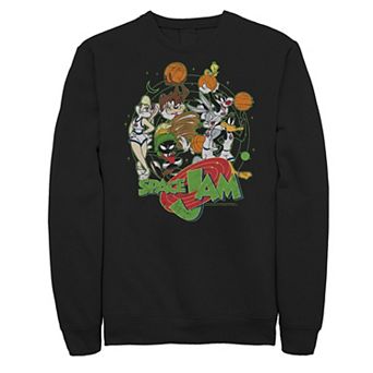 Big & Tall Space Jam Looney Tunes Basketball Team Space Sweatshirt