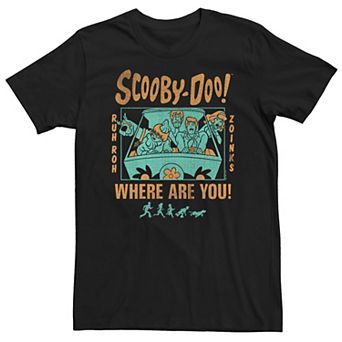 Big & Tall Scooby-Doo Where Are You Gang Mystery Machine Silhouettes Tee
