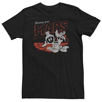 Big & Tall Looney Tunes Greeting From Mars Marvin K9 Tee