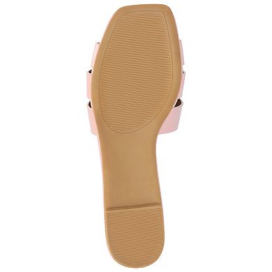 Journee Arrina Women's Square Toe Sandals