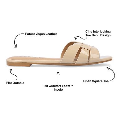 Journee Arrina Women's Square Toe Sandals