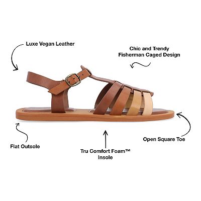 Journee Collection Benicia Women s Fisherman Sandals