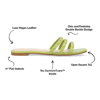 Journee Camarie Women's Embellished Strappy Sandal