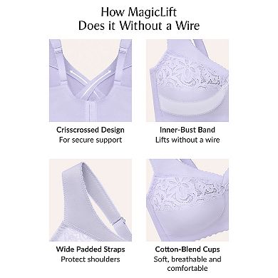 Glamorise MagicLift Cotton Blend Wireless Support Bra 1001
