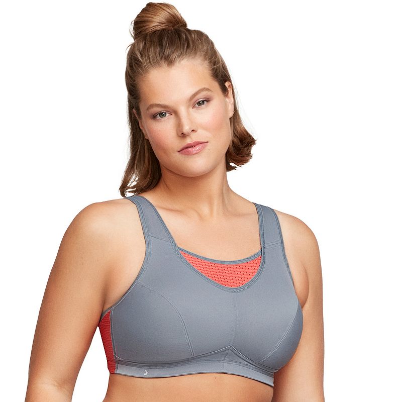 Plus Size Glamorise Elite Performance Medium-Impact Camisole Sports Bra 1067, Women's, Size: 44 H, Tradewinds