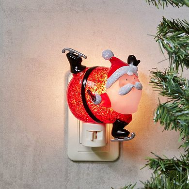 St. Nicholas Square® Skiing Santa Night Light