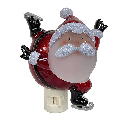 St. Nicholas Square® Skiing Santa Night Light