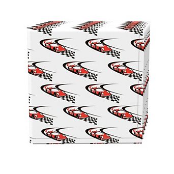 Napkin Set of 4, 100% Cotton, 20x20", Red Speed Racer