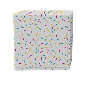 Napkin Set of 4, 100% Cotton, 20x20", Sprinkles on White