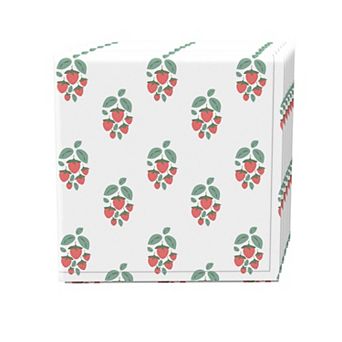 Napkin Set of 4, 100% Cotton, 20x20", Strawberry Bushes